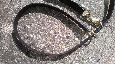 handmade custom leather slip lead